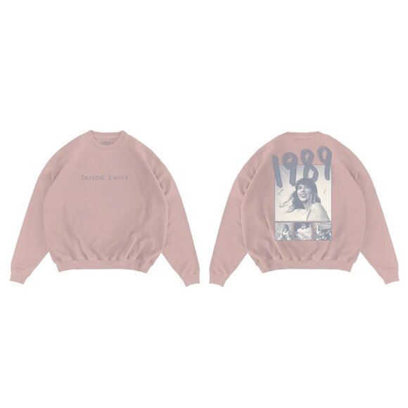 Taylor Swift 1989 (Taylor’s Version) Pink Crewneck Sweatshirt - Picture 3 of 6
